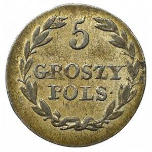 Królestwo Polskie, Mikołaj I, 5 groszy 1827 FH