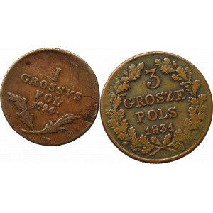 Galicja i Lodomeria, 1 grosz 1794 i Powstanie Listopadowe 3 grosze 1831