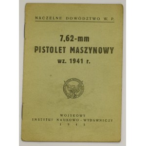 Volksrepublik Polen, Gebrauchsanweisung Maschinengewehr wz.1941 ausgestellt 1945 - 15.Kreis-Motor-Bataillon