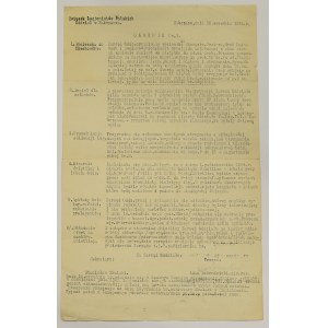 II RP, Union of Polish Legionaries, Zakopane Branch Circular No. 1/1934