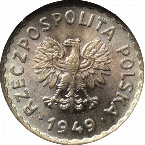 PRL, 1 złoty 1949