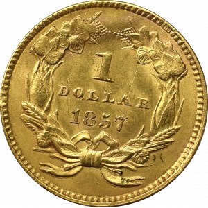 USA, 1 dolar 1857, Filadelfia