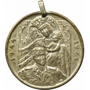 PRL, Ars Christiana Medaille des Warschauer Aufstands 1984 - Silber