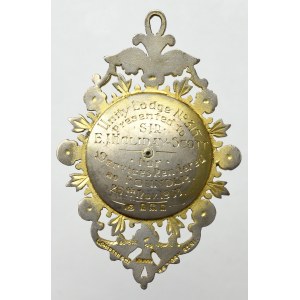 Anglia, Odznaczenie masońskie 1953 Londyn - srebro złocone