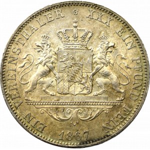 Germany, Bayern, Ludwig II, Taler 1867
