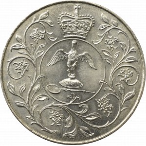 Wielka Brytania, 25 nowych pensów 1977 - srebrny jubileusz
