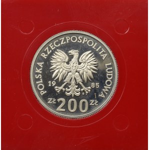 PRL, 200 złotych 1985 Centrum Zdrowia Matki Polki - Próba Nikiel-FeFe