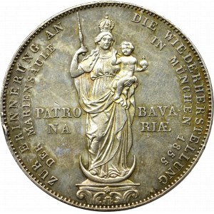 Germany, Bavaria, Taler = 2 gulden 1855