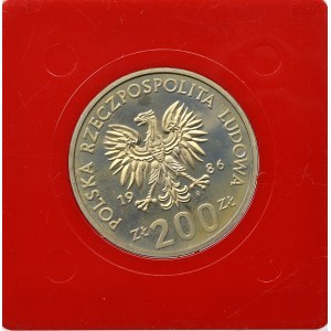 PRL, 200 złotych 1986 Władysław I Łokietek - Próba