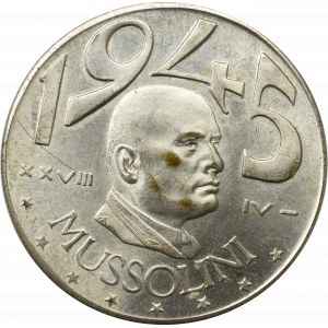Italy, 20 lira 1945 Mussolini
