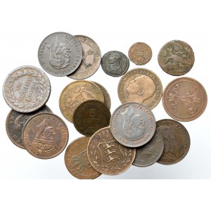 Zestaw monet miedzianych (18 egz)