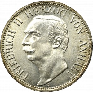 Germany, Anhalt, 3 mark 1909