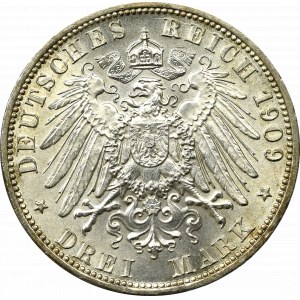 Germany, Anhalt, 3 mark 1909