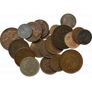 Zestaw monet niekruszcowych ( 25 egz)