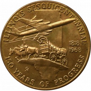 USA, Medal Illinois 1968