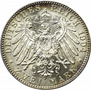 Germany, Saxony, 2 mark 1904