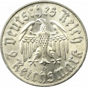 III Rzesza, 2 marki 1933 D Marcin Luter