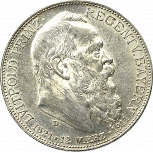 Germany, Bayern, 2 mark 1911 - 90th anniversary of the prince regent