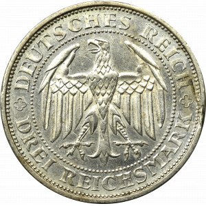 Germany, Weimar Republic, 3 mark 1929 E, Dresden