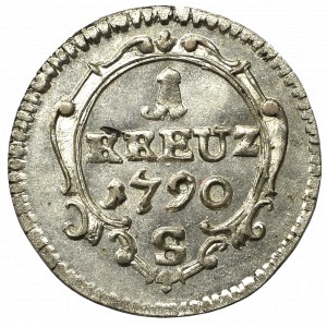 Germany, Brandenburg-Ansbach, 1 Kreuzer 1790