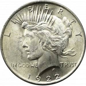 USA, 1 dollar 1922 Peace dollar