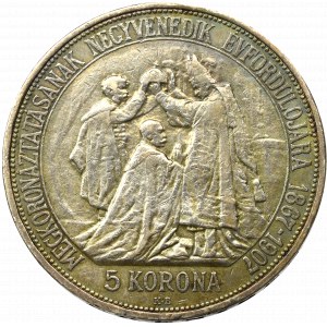 Hungary, Franz Joseph, 5 corona 1907