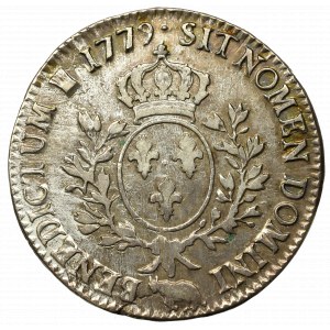 France, Ludovic XV, Ecu 1779, Pau