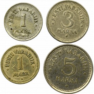 Estonia, Zestaw 1-5 marka