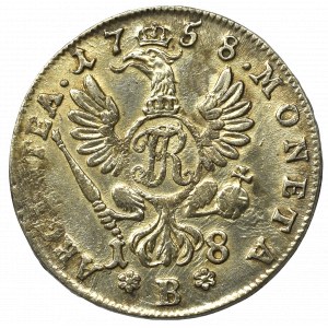 Germany, Prussia, Friedrich II, 18 groschen 1758 B
