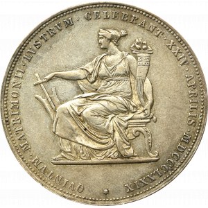 Austria, Franz Joseph I, 2 gulden 1879 - silver wedding