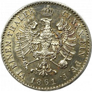 Germany, Preussen, 1/6 thaler 1861 A