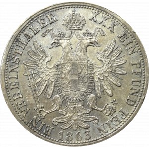 Austria, Franc Joseph, Thaler 1863 E