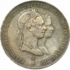 Austria, Franciszek Józef I, 1 gulden 1854, Wiedeń