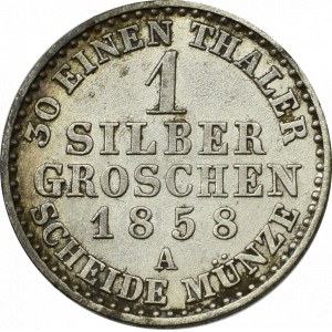 Germany, Schaumburg-Lippe, 1 silver groschen 1858