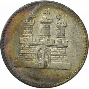 Germany, Hamburg, 1 sechsling 1855