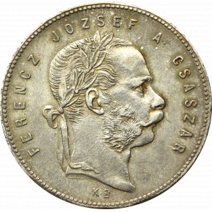 Hungary, Franz Joseph, 1 forint 1869, Kremnitz