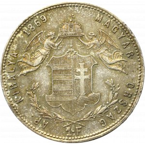 Hungary, Franz Joseph, 1 forint 1869, Kremnitz