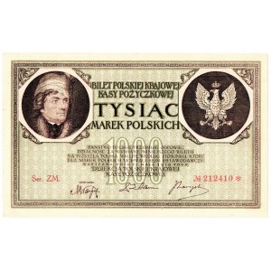 Second Republic, 1000 Polish marks 1919 ZM.