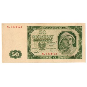 PRL, 50 złotych 1948 AL - rzadsze