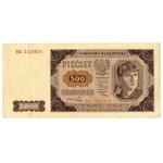 PRL, 500 złotych 1948 - 2 egzemplarze - Serie BH i BG