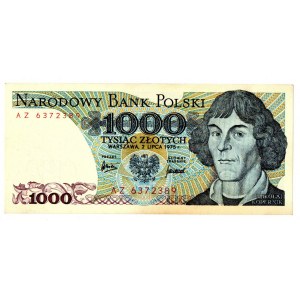 PRL, 1000 złotych 1975 AZ