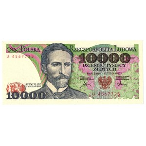 PRL 10 000 złotych 1987 U