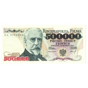 500.000 złotych 1990 AA