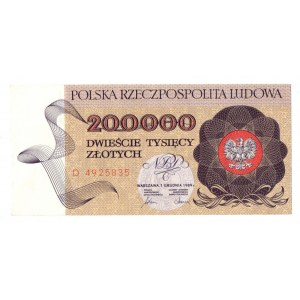PRL, 200.000 złotych 1989 D