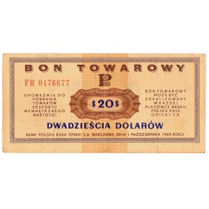 PKO, 20 dolarów 1969