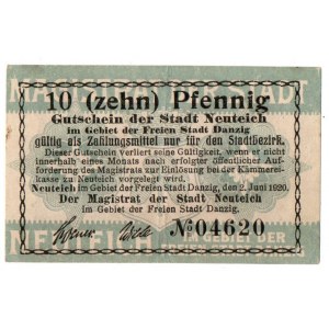 Nowy Staw, 10 fenigów 1920