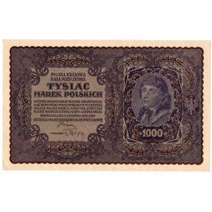 II RP, 1000 marek polskich 1919 II SERJA BL