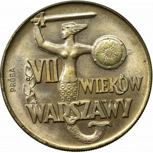 PRL, 10 złotych 1965 VII wieków Warszawy - Próba CuNi
