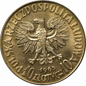 Peoples Republic of Poland, 10 zloty 1965 VII centuries of Warsaw - Specimen CuNi