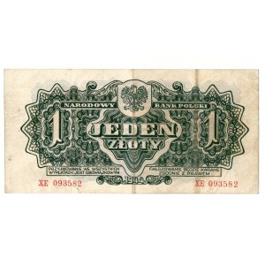 PRL, 1 złoty 1944 XE - obowiązkowym